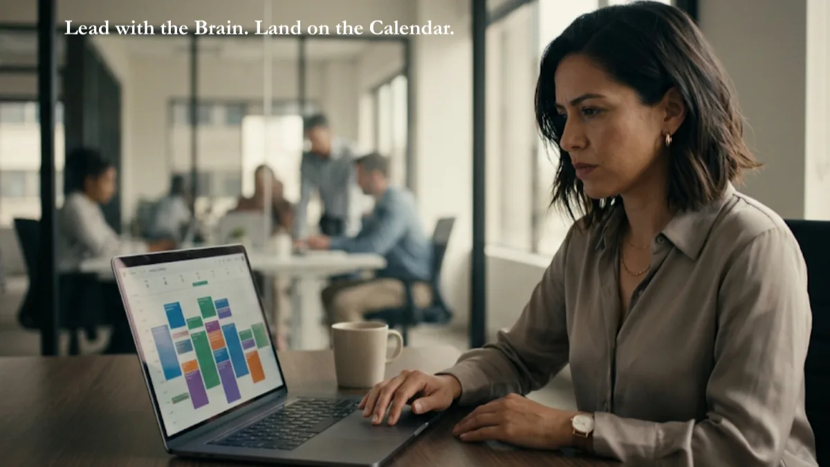 Lead with the Brain. Land on the Calendar.