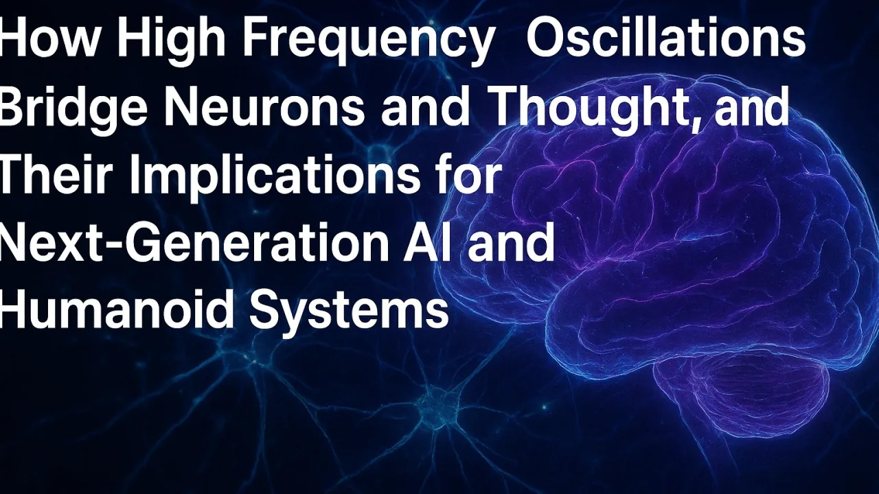 How High Frequency Oscillations Bridge Neurons and Thought, and Their Implications for Next-Generation AI and Humanoid Systems