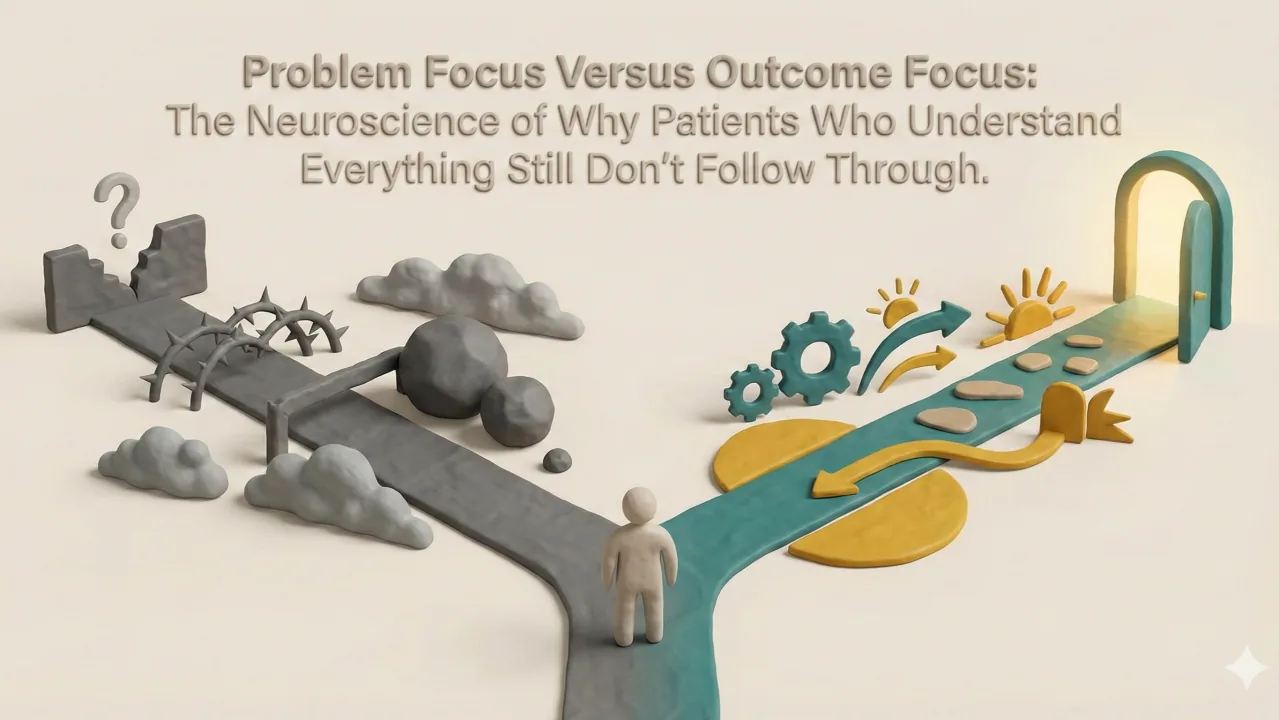 Problem-Focus vs Outcome-Focus: The Neuroscience of Why Patients Who "Understand Everything" Still Don't Follow Through