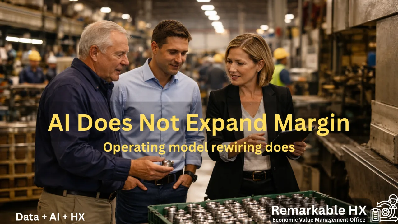 Issue #47: AI Does Not Expand Margin. Operating Model Rewiring Does.