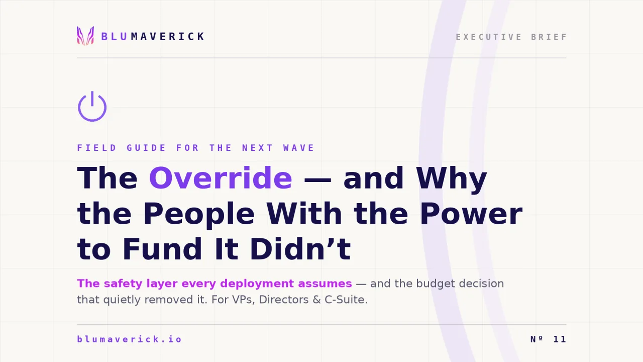 The Override — and Why the People With the Power to Fund It Didn't